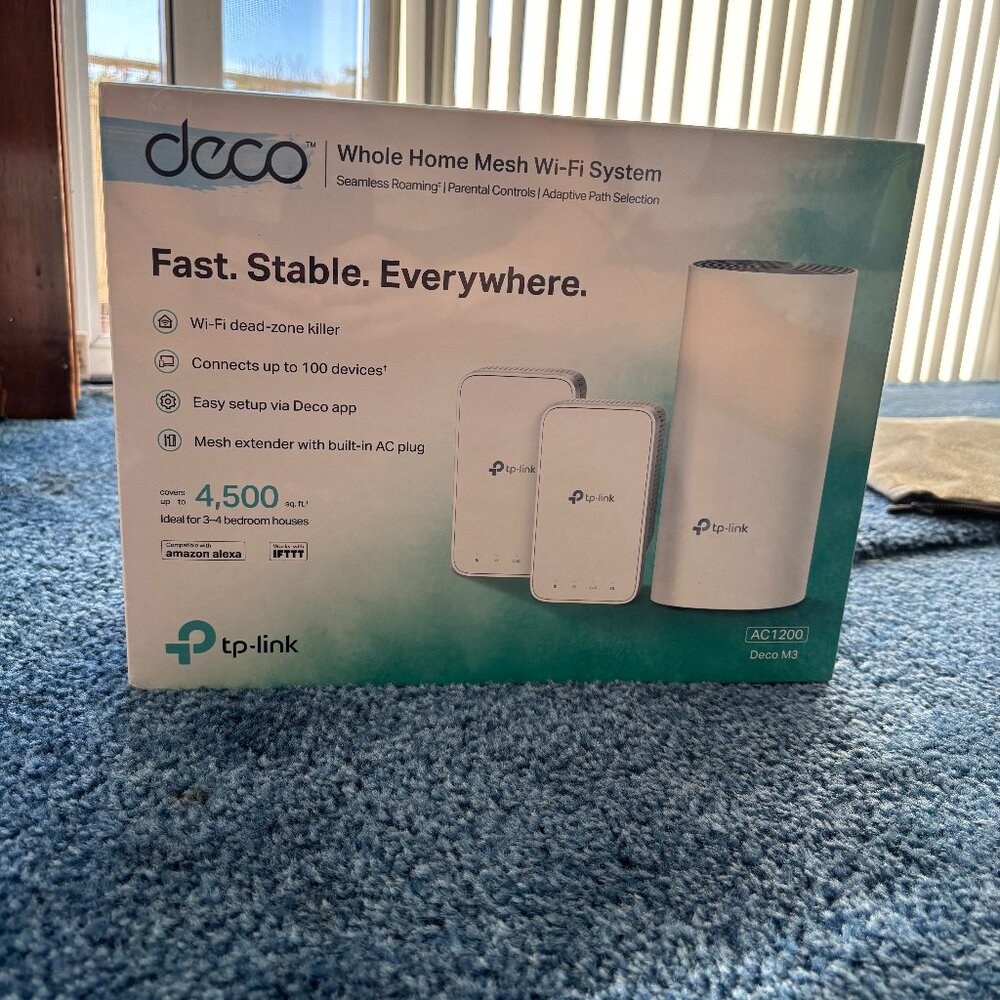 TP-LINK Model: Deco M3 Whole Home Mesh Wi-Fi System